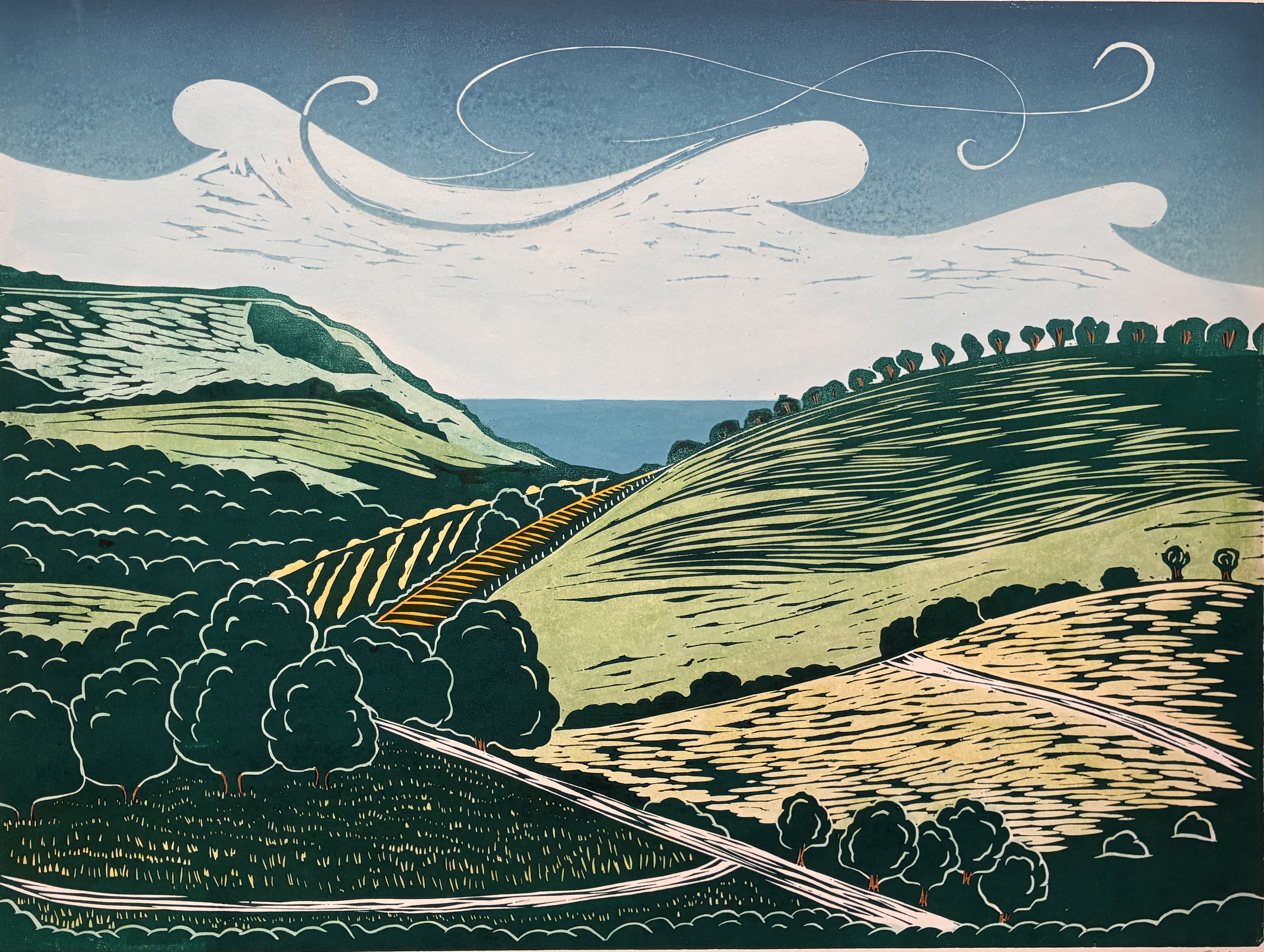 THE DOWNS AND THE SEA
